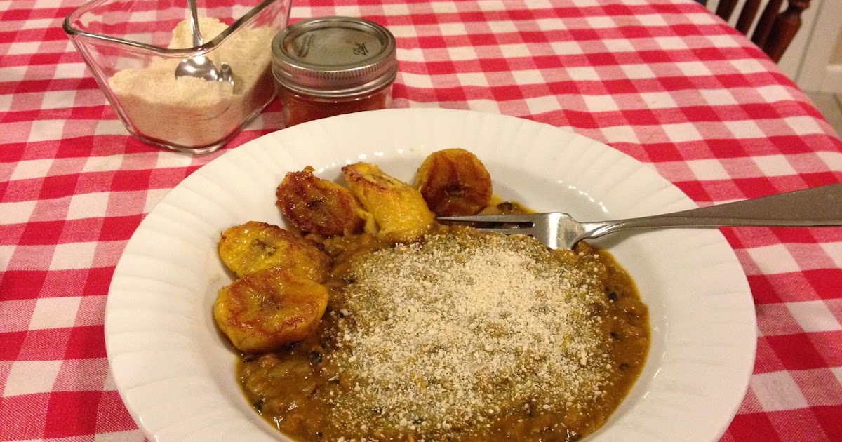 Vegan Footprints Red Red from Ghana (BlackEyed Peas with Plantains)